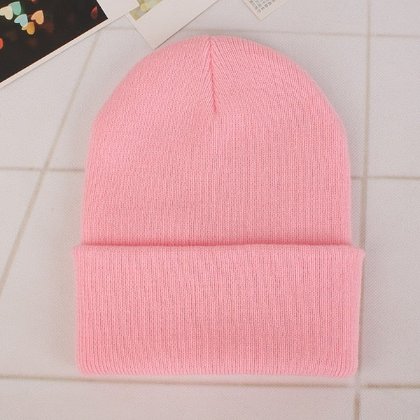 2021 Winter Hats for Woman New Beanies Knitted Solid Cute Hat Girls Autumn Female Beanie Caps Warmer Bonnet Ladies Casual Cap