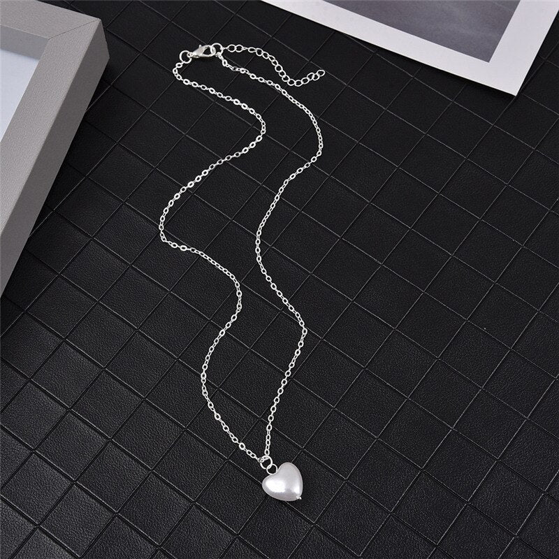 Bohemia Multilayer Necklace For Women Gold Silver Color Pearl Choker Necklaces 2021 New Neck Jewelry Collier Femme