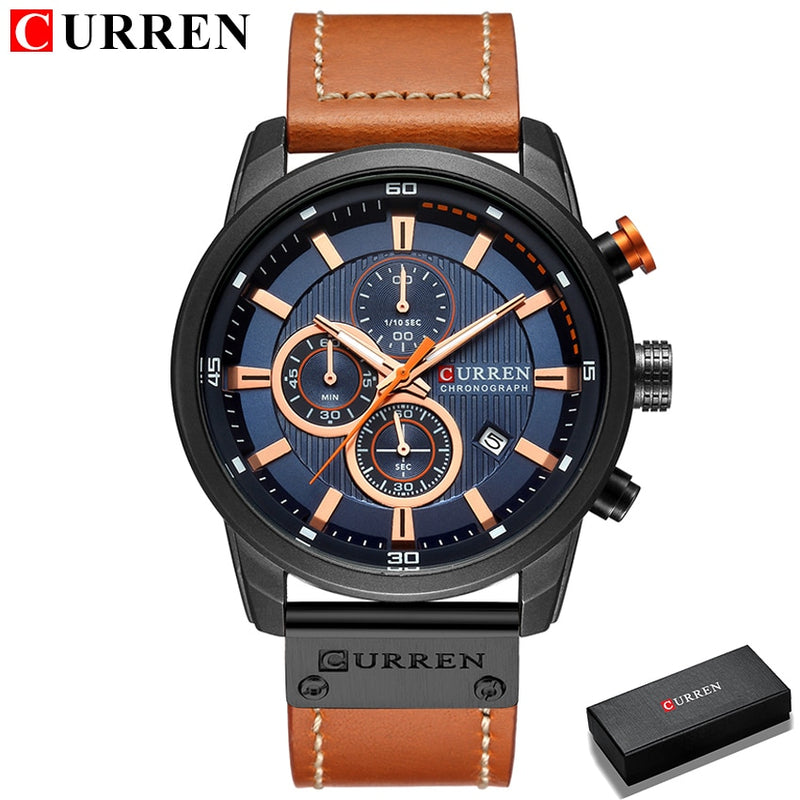 CURREN Fashion Date Quartz Men Watches Top Brand Luxury Male Clock Chronograph Sport Mens Wrist Watch Hodinky Relogio Masculino