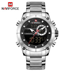 NAVIFORCE Luxury Original Sports Wrist Watch For Men Quartz Steel Waterproof Digital Fashion Watches Male Relogio Masculino 9163