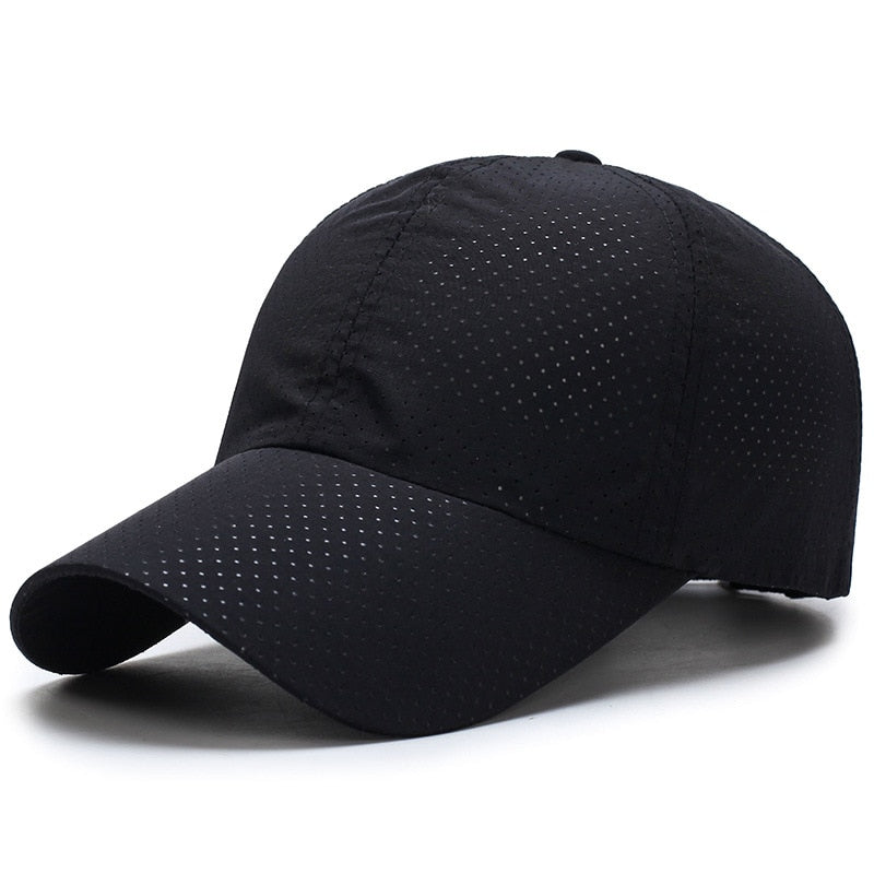 1pcs Baseball Cap Men Women  Summer Solid Thin Mesh Portable Quick Dry Breathable Sun Hat Golf Tennis Running Hiking Camping