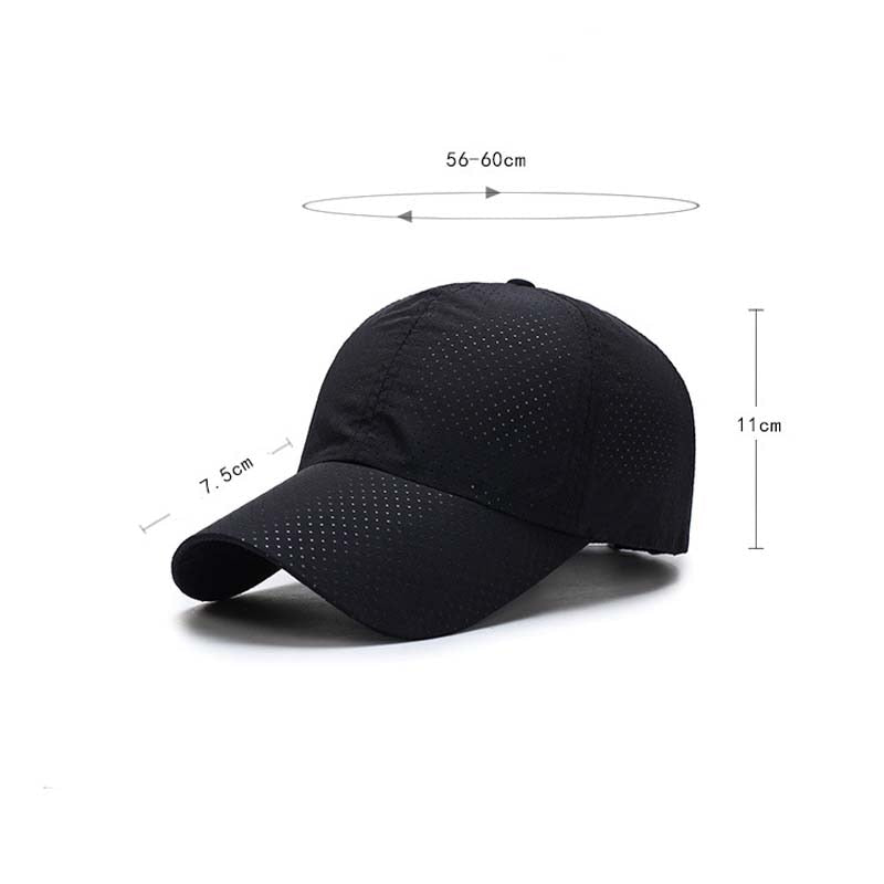 1pcs Baseball Cap Men Women  Summer Solid Thin Mesh Portable Quick Dry Breathable Sun Hat Golf Tennis Running Hiking Camping