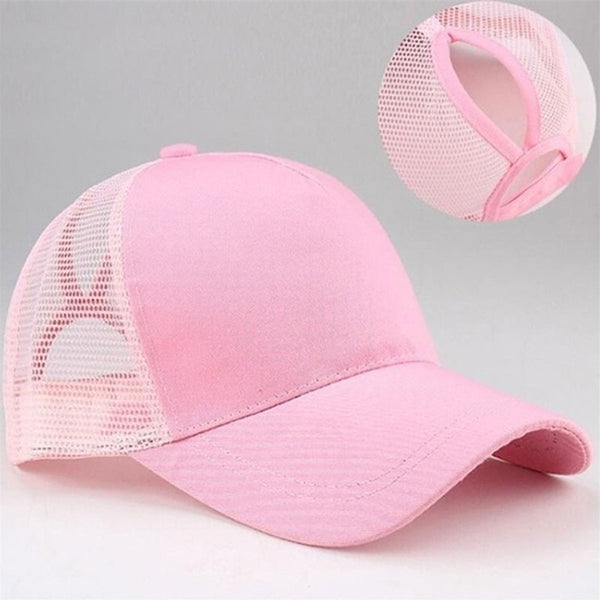 Female Adjustable Hip Hop Hats 2023 Ponytail Baseball Cap Women Snapback Hat Mesh Caps Summer Breathable Mesh Sun Hat For Ladies