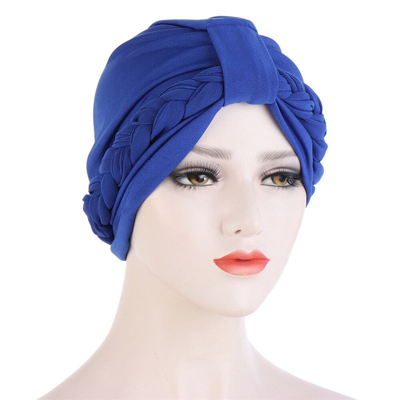 India Muslim Women Hijab Hat Cancer Chemo Cap Braid Beads Turban Headscarf Islamic Head Wrap Lady Beanie Bonnet Hair Loss Cover