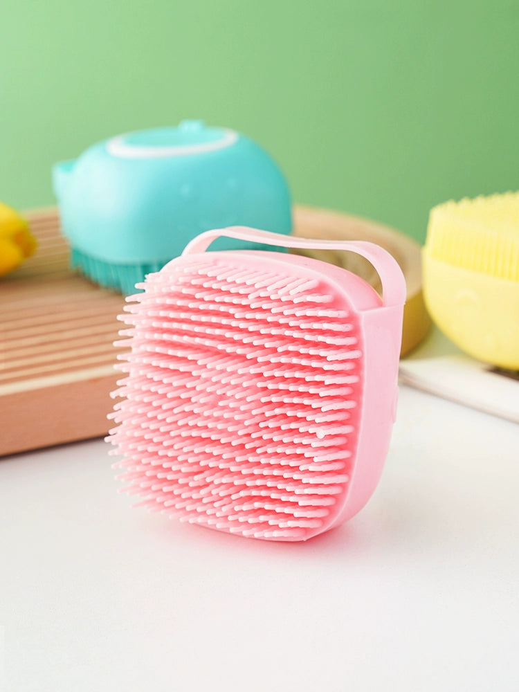 Multifunctional Silicone Children Can Hold Shower Gel Bath Brush