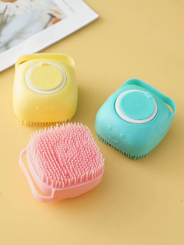 Multifunctional Silicone Children Can Hold Shower Gel Bath Brush