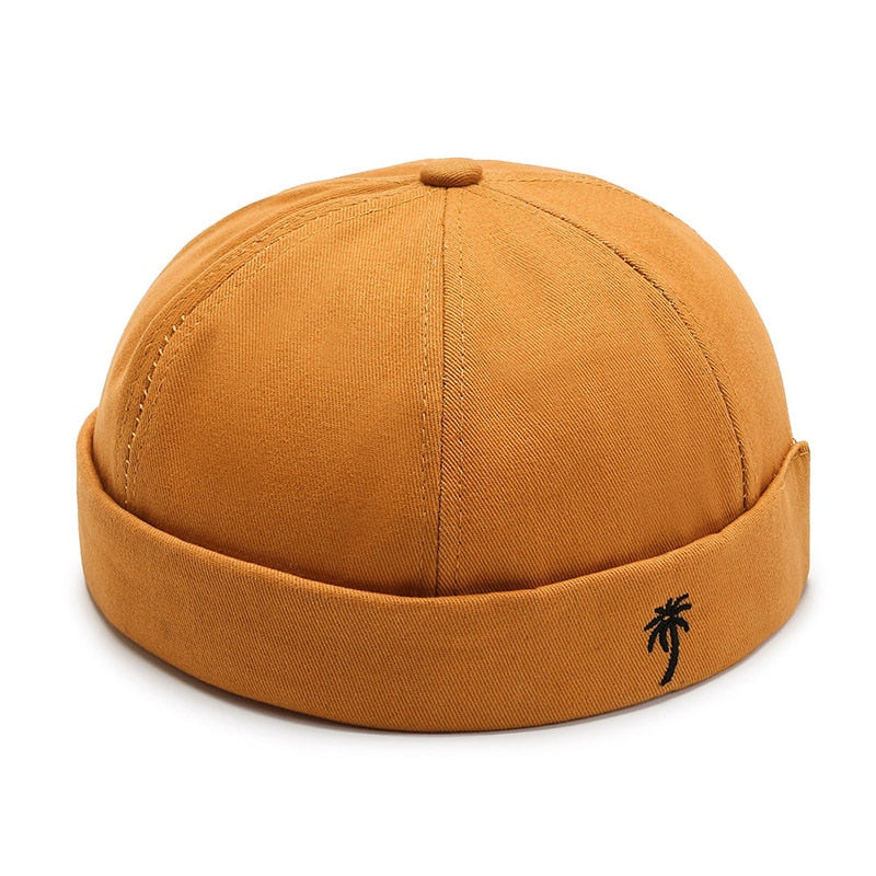 Vintage Dome Hat Mens Melon Beanie Cap Solid Color Docker Hat Unisex adjustable Winter Hat for Women men Bonnet Beanies