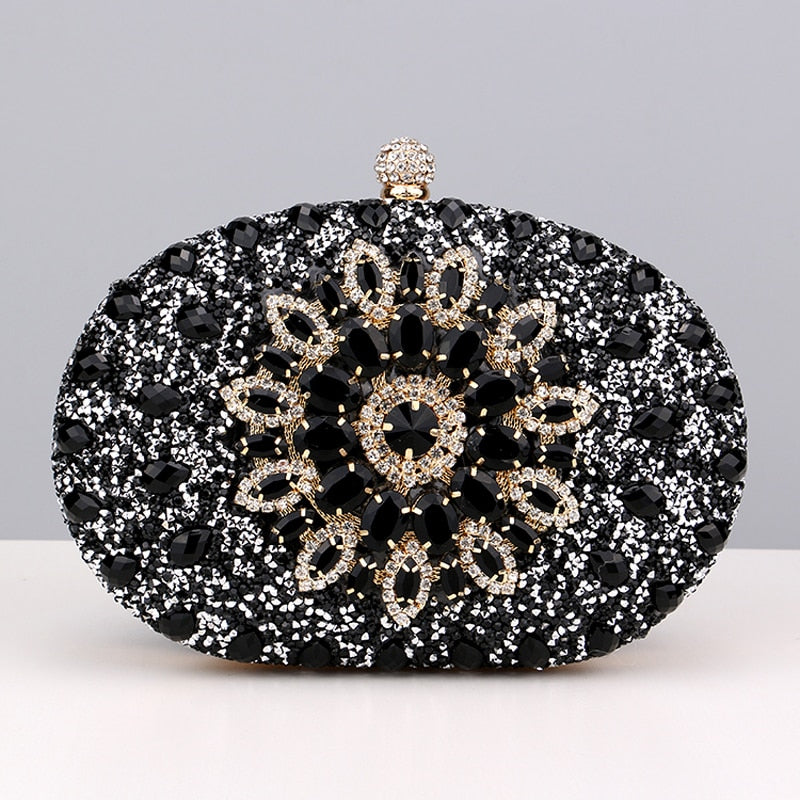 2022 Diamond Women Luxury Clutch Evening Bag Wedding Crystal Ladies Cell Phone Pocket Purse Female Wallet for Party Quality Gift