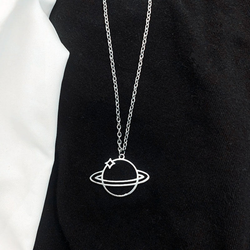 Kpop Smiley Face Necklaces Goth Hip Hop Chain stainless steel Pendant Necklace for Women Men Girl Neck Chain Gothic Streetwear