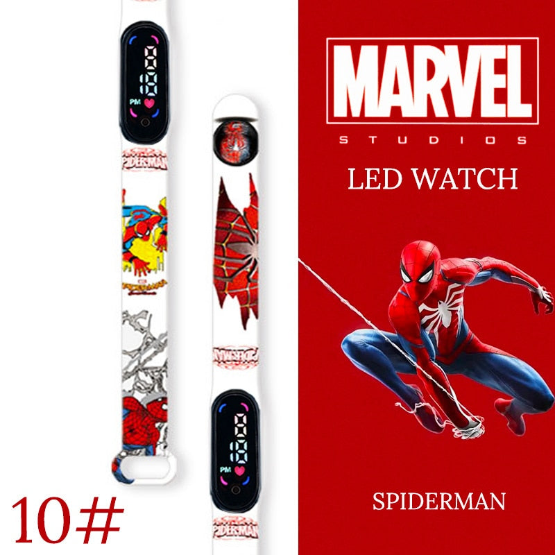 Disney Spiderman Kid Watches uomo Sport Wristband bracciale impermeabile bambini orologio digitale ragazzi LED orologio relogio montre