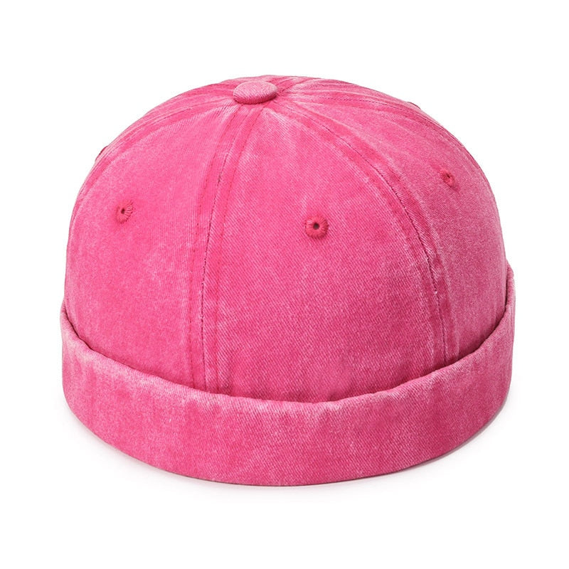 Vintage Dome Hat Mens Melon Beanie Cap Solid Color Docker Hat Unisex adjustable Winter Hat for Women men Bonnet Beanies