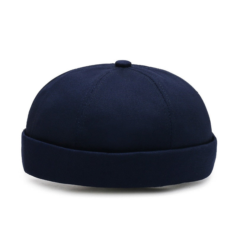 Vintage Dome Hat Mens Melon Beanie Cap Solid Color Docker Hat Unisex adjustable Winter Hat for Women men Bonnet Beanies