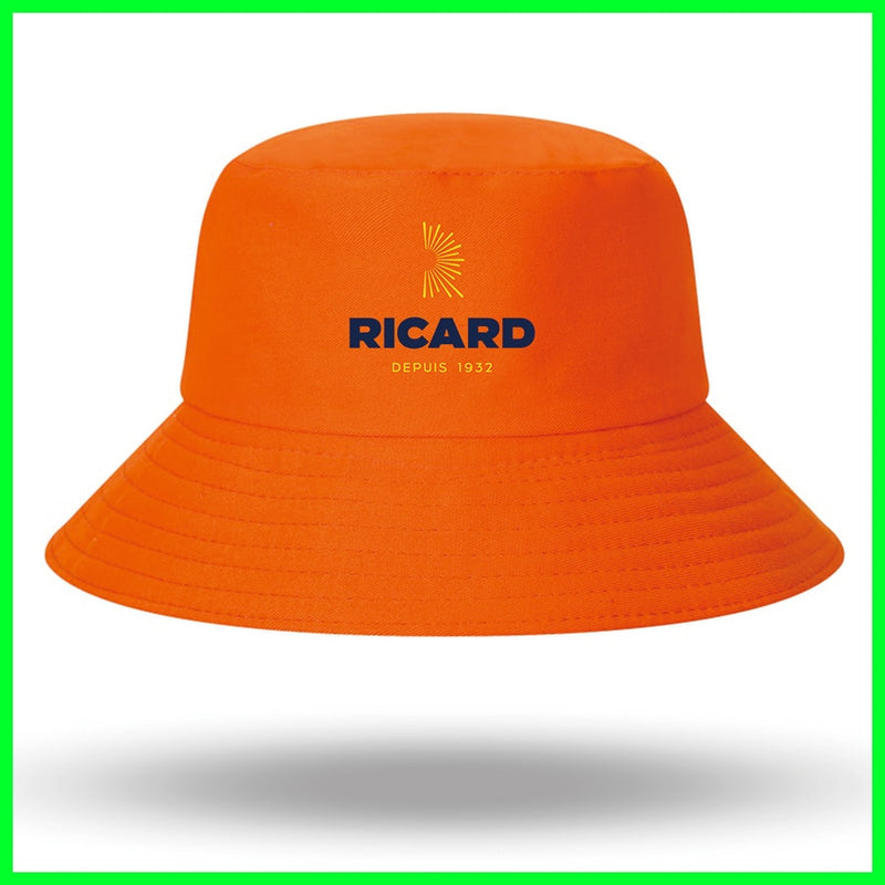 Fashion RICARD Bob Bucket Hats Men Women Cotton Outdoor Reversible Fisherman Caps Beach Fishing Hat Girl Boy Chapeau Panama Hat