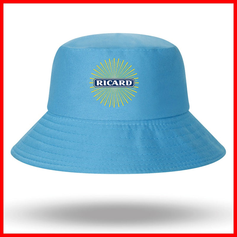 Fashion RICARD Bob Bucket Hats Men Women Cotton Outdoor Reversible Fisherman Caps Beach Fishing Hat Girl Boy Chapeau Panama Hat