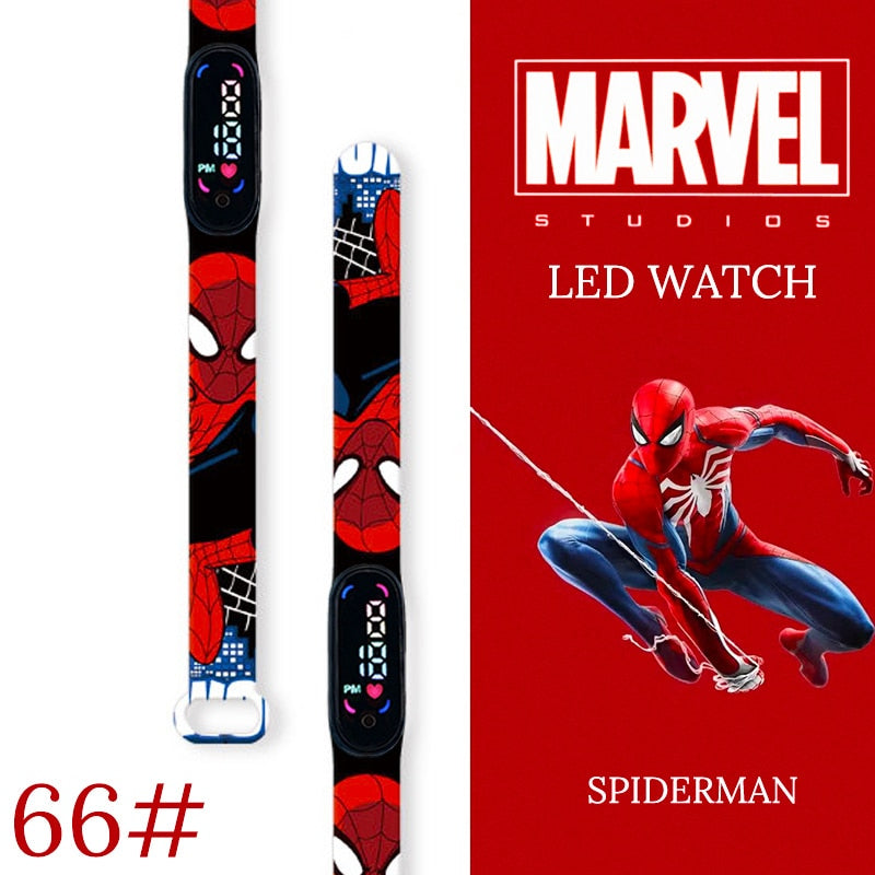 Disney Spiderman Kid Watches uomo Sport Wristband bracciale impermeabile bambini orologio digitale ragazzi LED orologio relogio montre