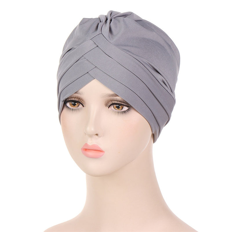 India Muslim Women Hijab Hat Cancer Chemo Cap Braid Beads Turban Headscarf Islamic Head Wrap Lady Beanie Bonnet Hair Loss Cover