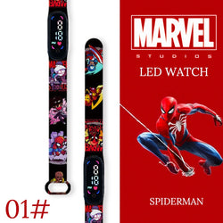 Disney Spiderman Kid Watches uomo Sport Wristband bracciale impermeabile bambini orologio digitale ragazzi LED orologio relogio montre