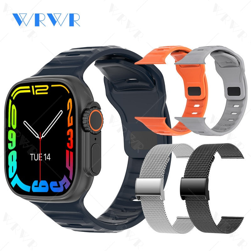 2023 Smart Horloge Ultra Serie 8 Nfc Smartwatch Mannen Vrouwen Bluetooth Oproepen Draadloze Opladen Fitness Armband 2 Inch Hd Scherm