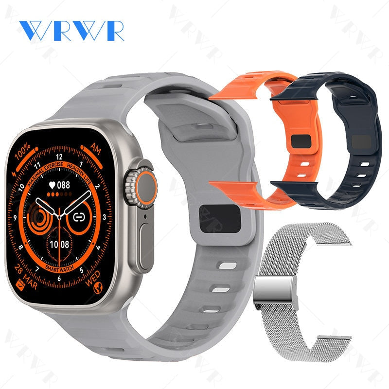 2023 Smart Horloge Ultra Serie 8 Nfc Smartwatch Mannen Vrouwen Bluetooth Oproepen Draadloze Opladen Fitness Armband 2 Inch Hd Scherm