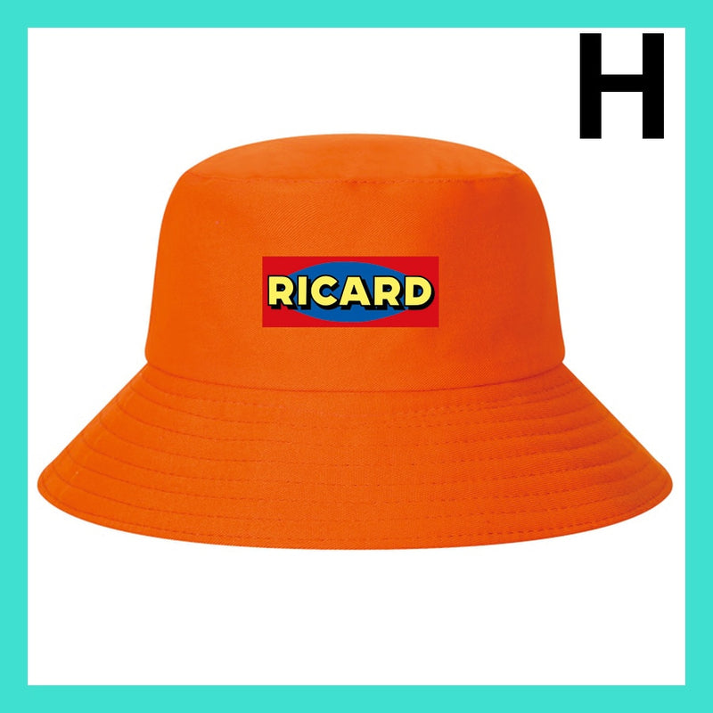 Fashion RICARD Bob Bucket Hats Men Women Cotton Outdoor Reversible Fisherman Caps Beach Fishing Hat Girl Boy Chapeau Panama Hat