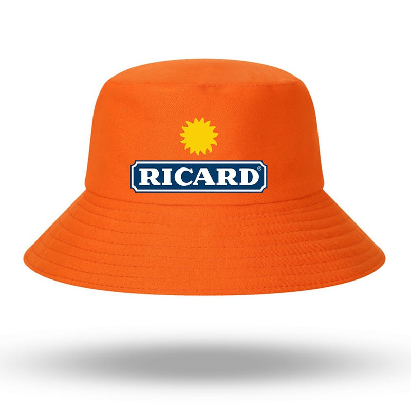 Fashion RICARD Bob Bucket Hats Men Women Cotton Outdoor Reversible Fisherman Caps Beach Fishing Hat Girl Boy Chapeau Panama Hat