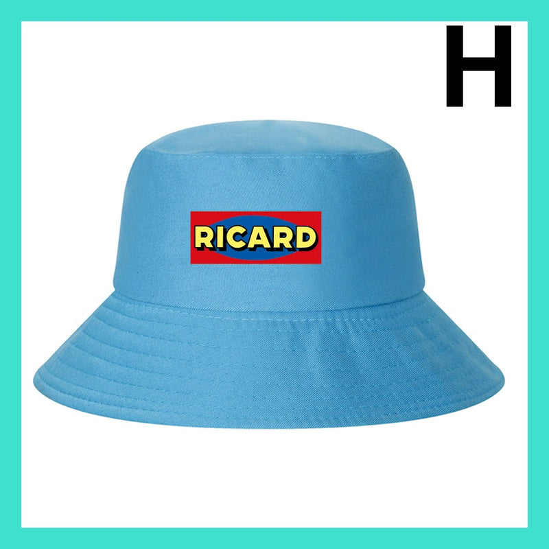 Fashion RICARD Bob Bucket Hats Men Women Cotton Outdoor Reversible Fisherman Caps Beach Fishing Hat Girl Boy Chapeau Panama Hat