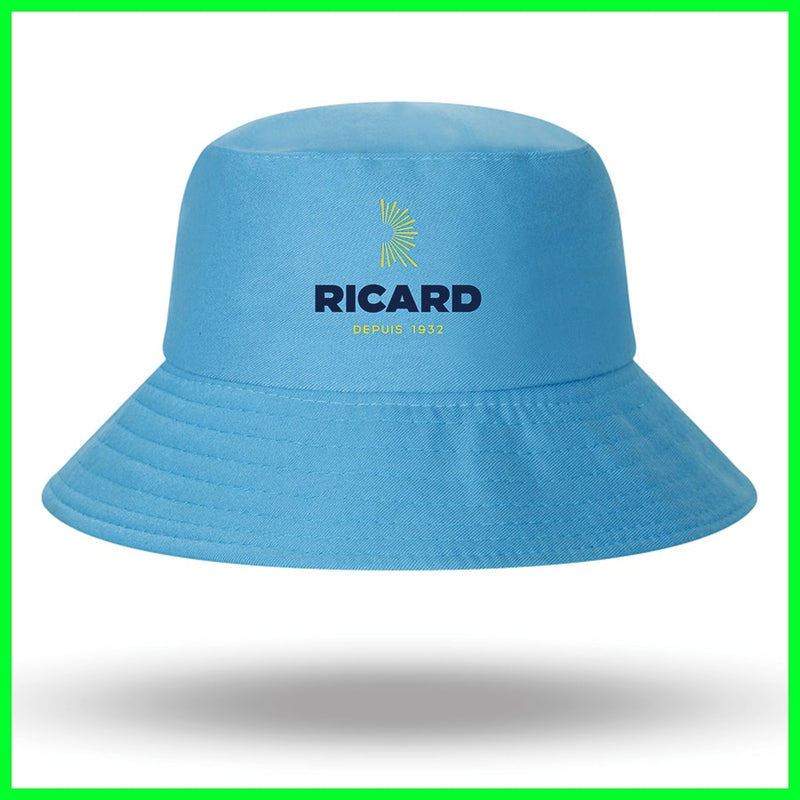 Fashion RICARD Bob Bucket Hats Men Women Cotton Outdoor Reversible Fisherman Caps Beach Fishing Hat Girl Boy Chapeau Panama Hat