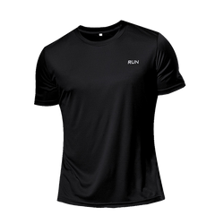 High Quality Polyester Men Running T Shirt Quick Dry Fitness Shirt Training Exercise Clothes Gym Sport Shirt Tops Lightweight