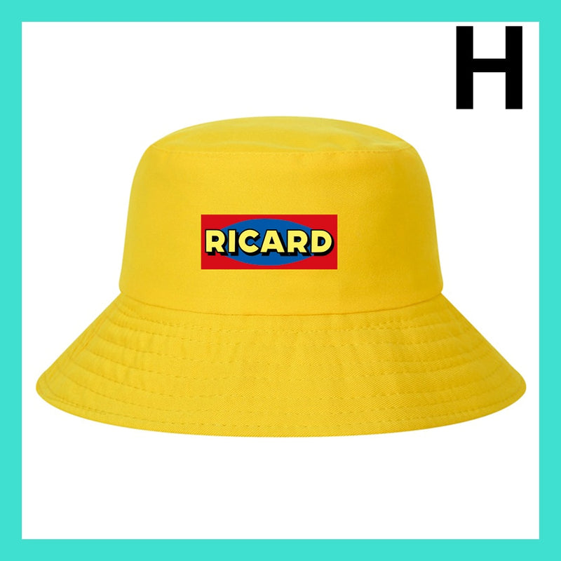 Fashion RICARD Bob Bucket Hats Men Women Cotton Outdoor Reversible Fisherman Caps Beach Fishing Hat Girl Boy Chapeau Panama Hat