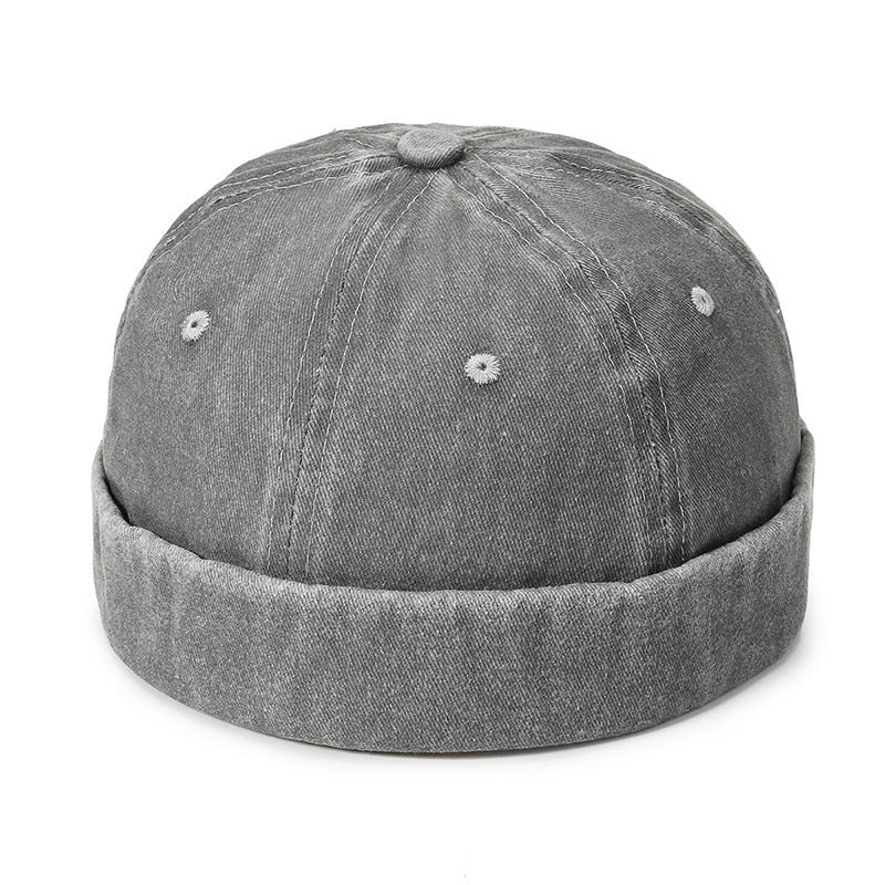 Vintage Dome Hat Mens Melon Beanie Cap Solid Color Docker Hat Unisex adjustable Winter Hat for Women men Bonnet Beanies