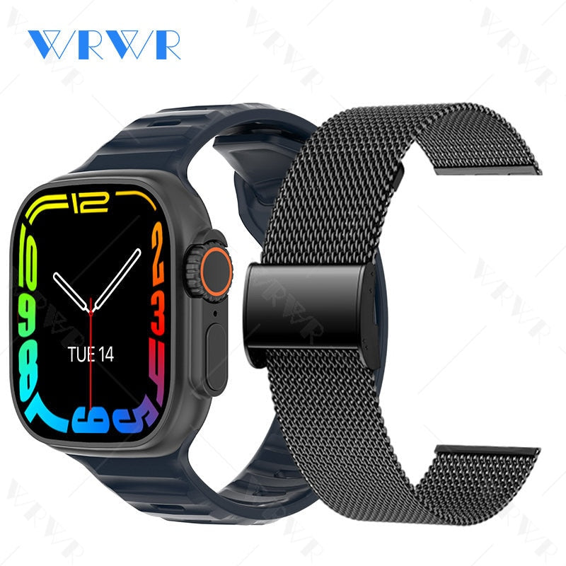 2023 Smart Horloge Ultra Serie 8 Nfc Smartwatch Mannen Vrouwen Bluetooth Oproepen Draadloze Opladen Fitness Armband 2 Inch Hd Scherm