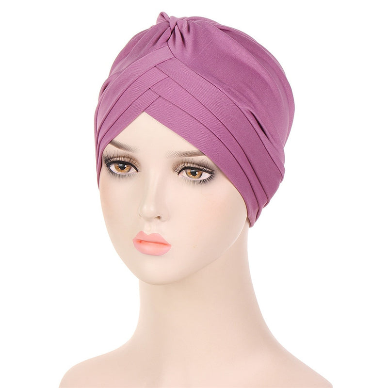 India Muslim Women Hijab Hat Cancer Chemo Cap Braid Beads Turban Headscarf Islamic Head Wrap Lady Beanie Bonnet Hair Loss Cover