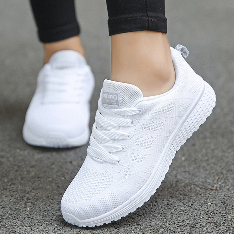 Sneakers Women Shoes Fashion Vulcanize Chunky Sneakers Flat Ladies Shoes Walking Women&#39;s Sneakers Plus Size Mujer Shoes Woman