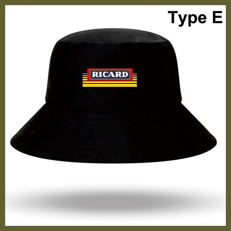 Fashion RICARD Bob Bucket Hats Men Women Cotton Outdoor Reversible Fisherman Caps Beach Fishing Hat Girl Boy Chapeau Panama Hat