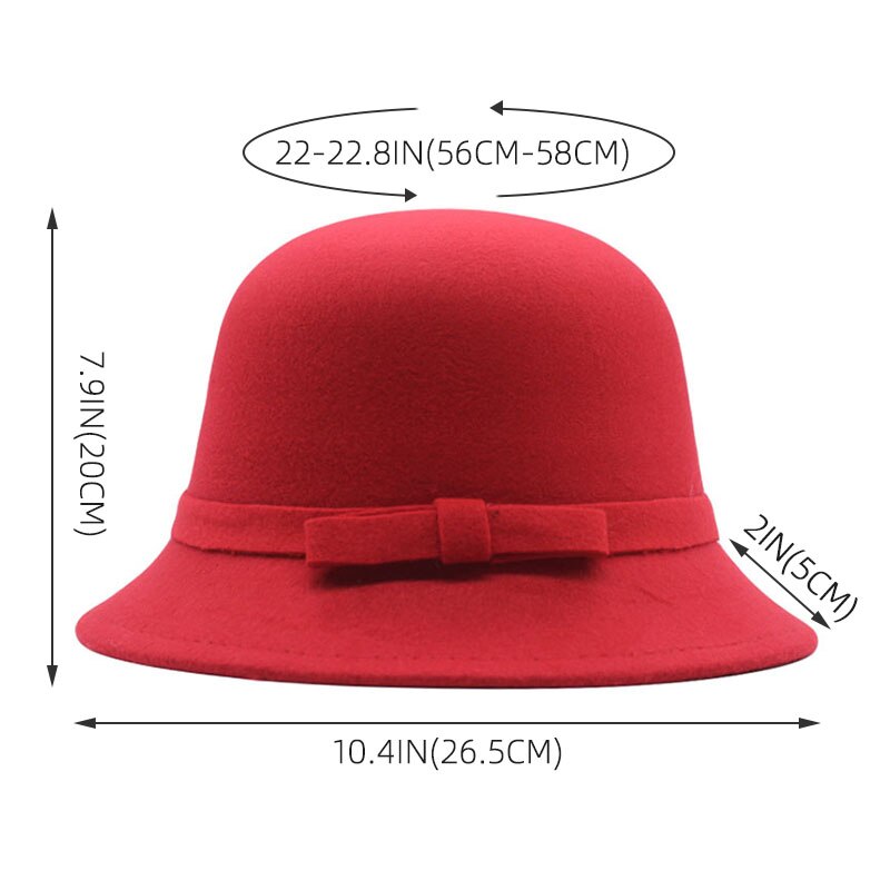 Flat Fedoras Hats for Women Classic British Jazz Cap Imitation Woolen Wide Brim Ladies Caps Church Derby Flat Top Hat gorras