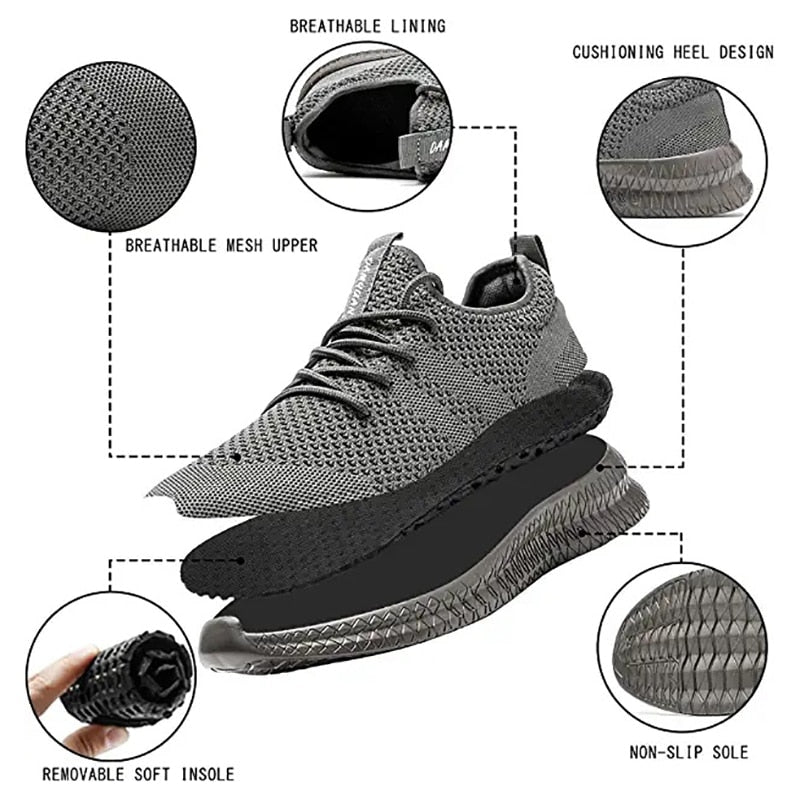 Men Running Shoes Lace up Men Sport Shoes Lightweight Comfortable Breathable Walking Sneakers Tenis Masculino Zapatillas Hombre