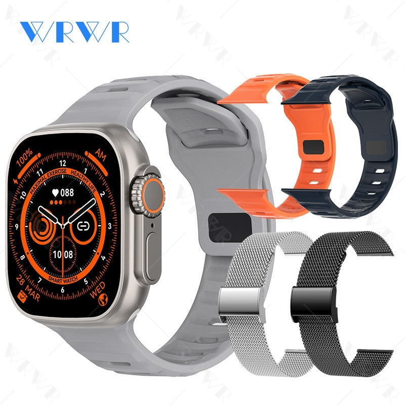 2023 Smart Horloge Ultra Serie 8 Nfc Smartwatch Mannen Vrouwen Bluetooth Oproepen Draadloze Opladen Fitness Armband 2 Inch Hd Scherm