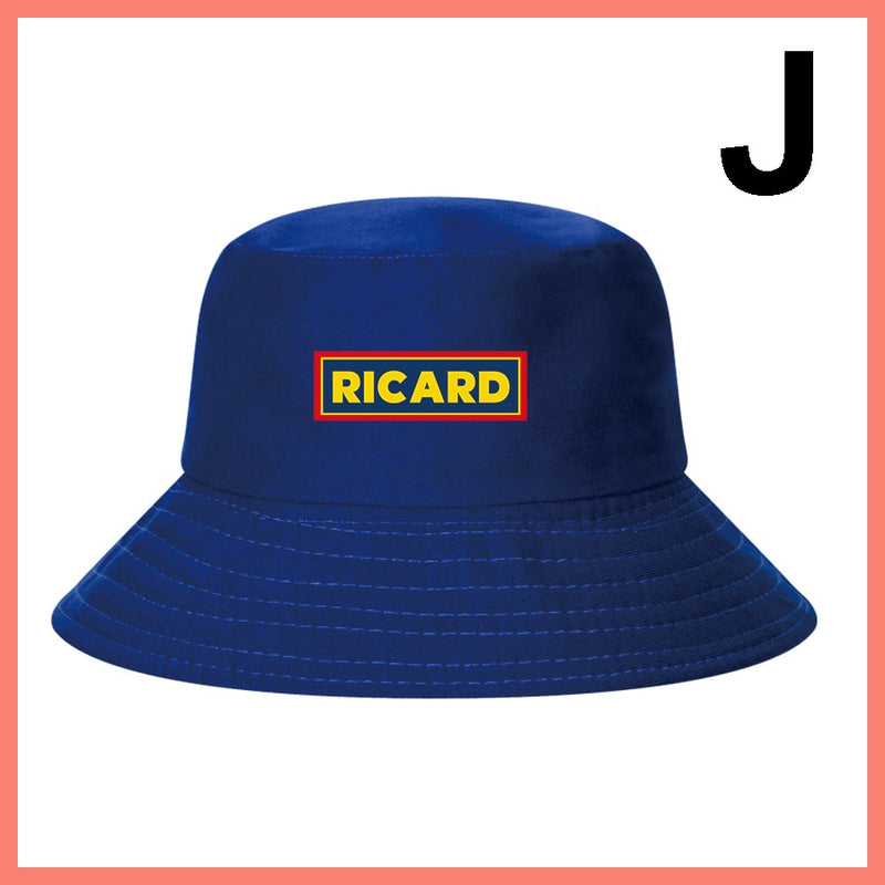 Fashion RICARD Bob Bucket Hats Men Women Cotton Outdoor Reversible Fisherman Caps Beach Fishing Hat Girl Boy Chapeau Panama Hat