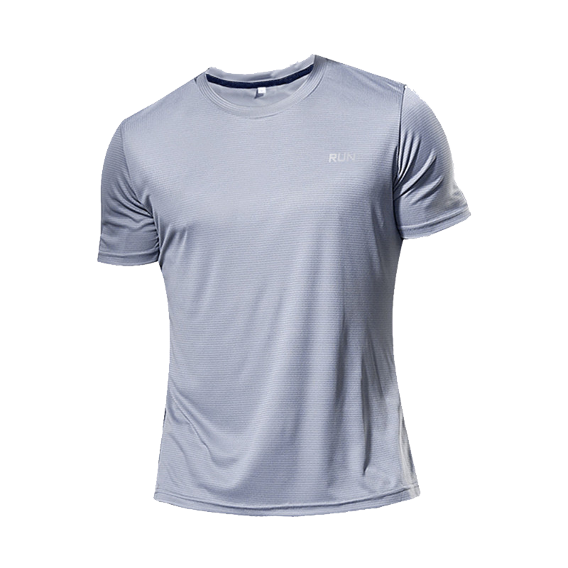 High Quality Polyester Men Running T Shirt Quick Dry Fitness Shirt Training Exercise Clothes Gym Sport Shirt Tops Lightweight