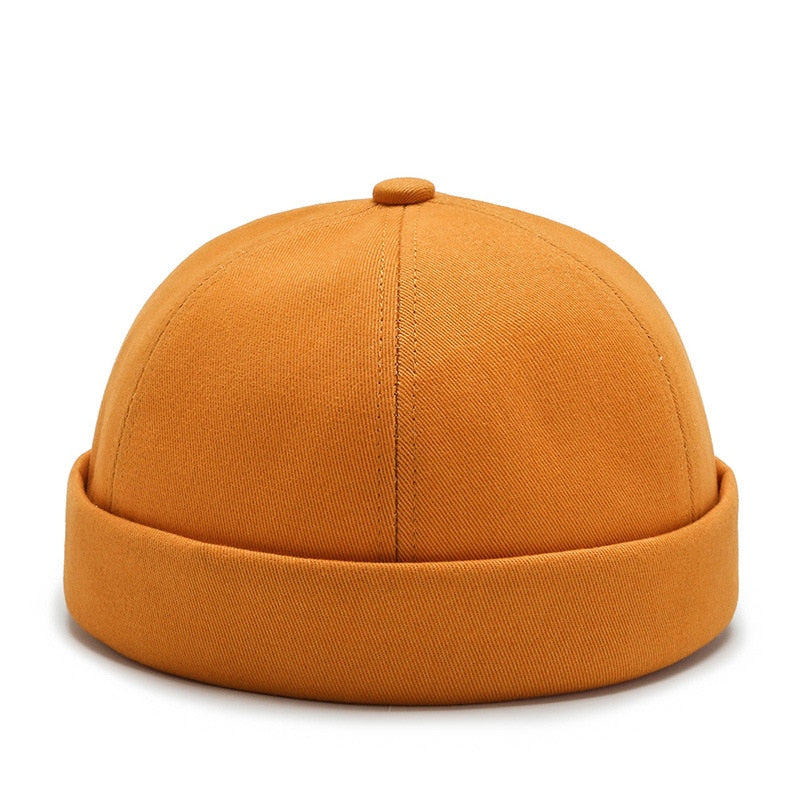 Vintage Dome Hat Mens Melon Beanie Cap Solid Color Docker Hat Unisex adjustable Winter Hat for Women men Bonnet Beanies