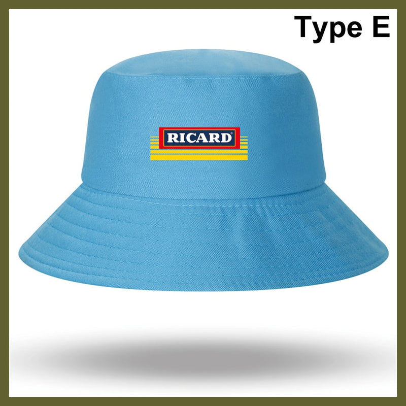 Fashion RICARD Bob Bucket Hats Men Women Cotton Outdoor Reversible Fisherman Caps Beach Fishing Hat Girl Boy Chapeau Panama Hat