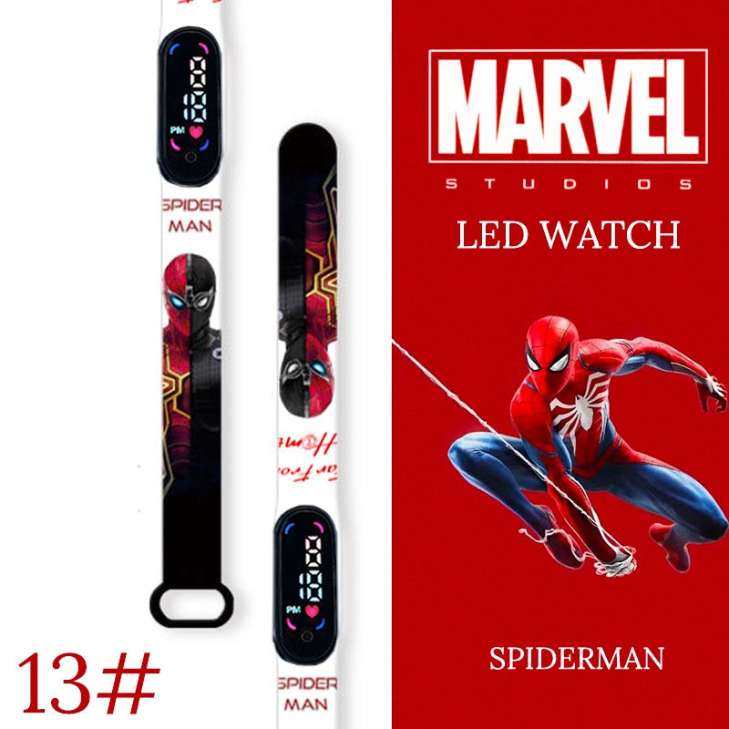 Disney Spiderman Kid Watches uomo Sport Wristband bracciale impermeabile bambini orologio digitale ragazzi LED orologio relogio montre