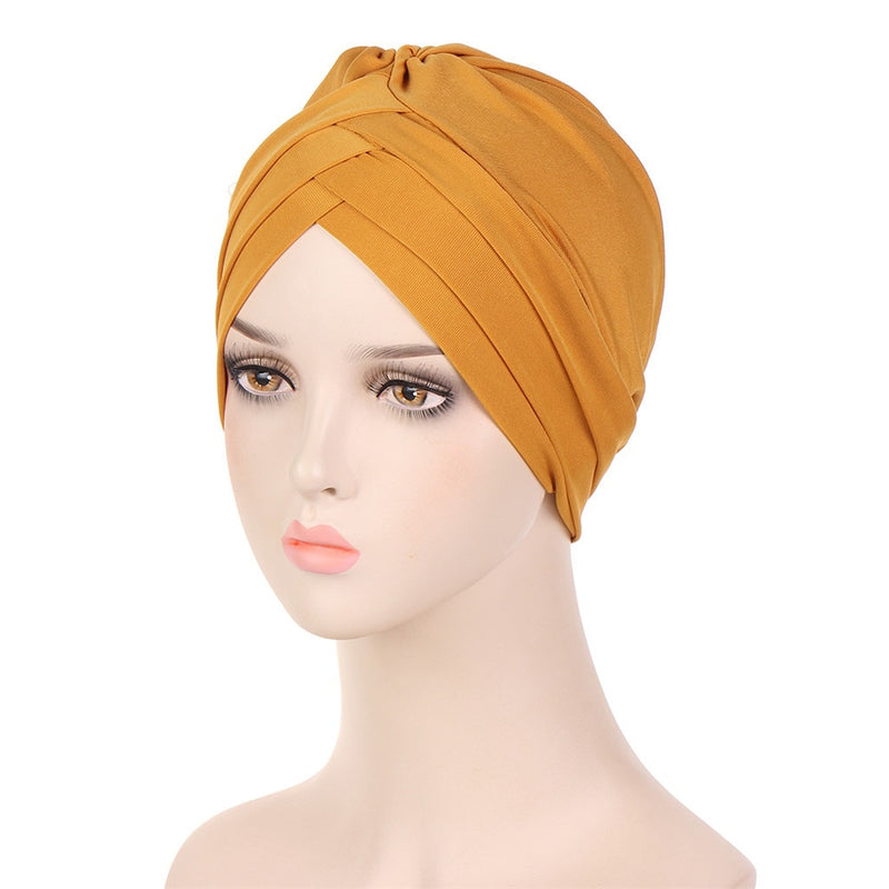 India Muslim Women Hijab Hat Cancer Chemo Cap Braid Beads Turban Headscarf Islamic Head Wrap Lady Beanie Bonnet Hair Loss Cover