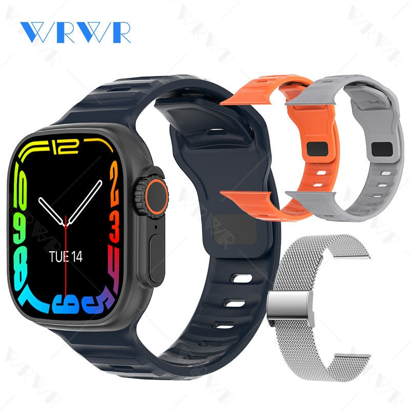 2023 Smart Horloge Ultra Serie 8 Nfc Smartwatch Mannen Vrouwen Bluetooth Oproepen Draadloze Opladen Fitness Armband 2 Inch Hd Scherm