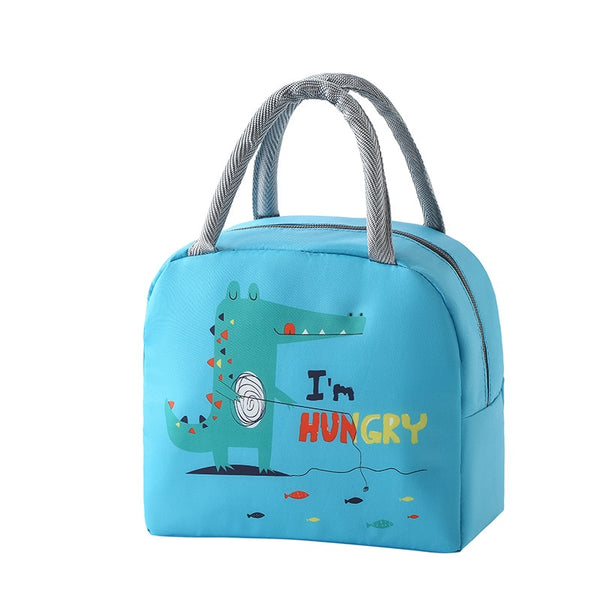 Cute Lunch Bag Cartoon Bento Box Bag Small Thermal Insulated Pouch For Kids Child School Snacks Lunch Box Container Tote Handbag