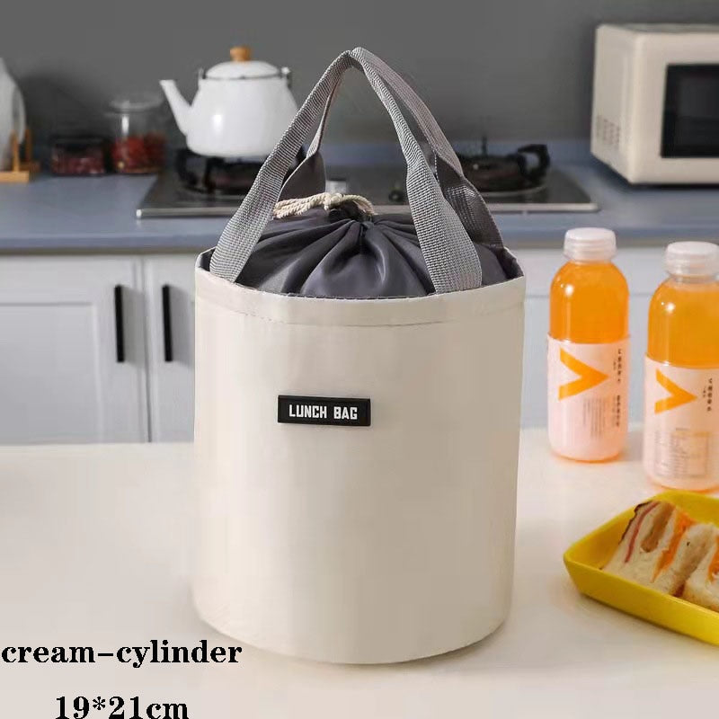 Lunch Food bag Aluminum Thermal Bag with cooler Insulation box Foil Children Lunchbox Food storage Bag School and work Food Bag