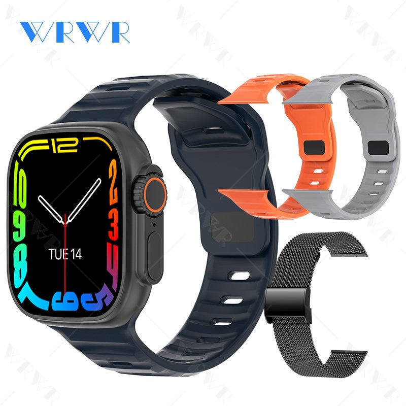 2023 Smart Horloge Ultra Serie 8 Nfc Smartwatch Mannen Vrouwen Bluetooth Oproepen Draadloze Opladen Fitness Armband 2 Inch Hd Scherm