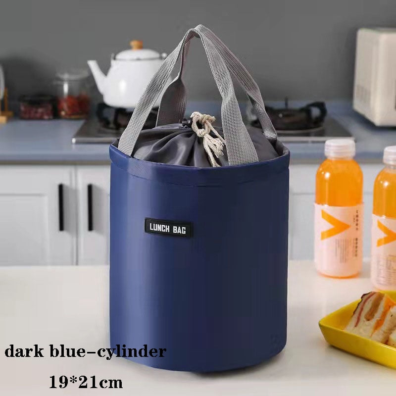 Lunch Food bag Aluminum Thermal Bag with cooler Insulation box Foil Children Lunchbox Food storage Bag School and work Food Bag