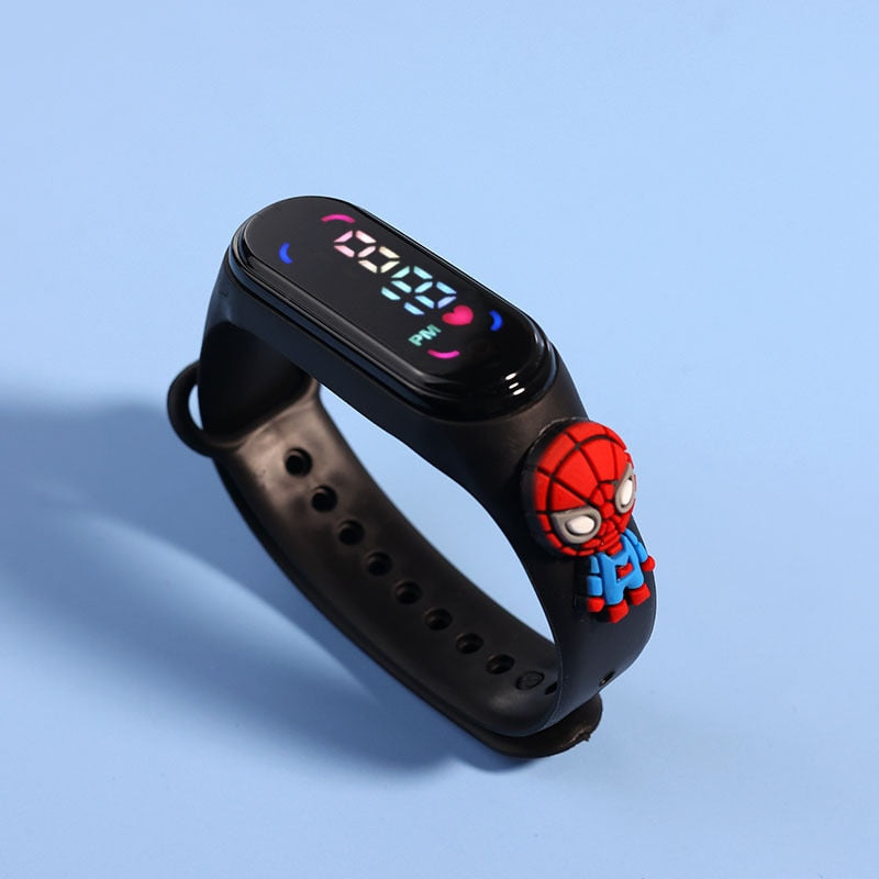 Disney Spiderman Kid Watches uomo Sport Wristband bracciale impermeabile bambini orologio digitale ragazzi LED orologio relogio montre