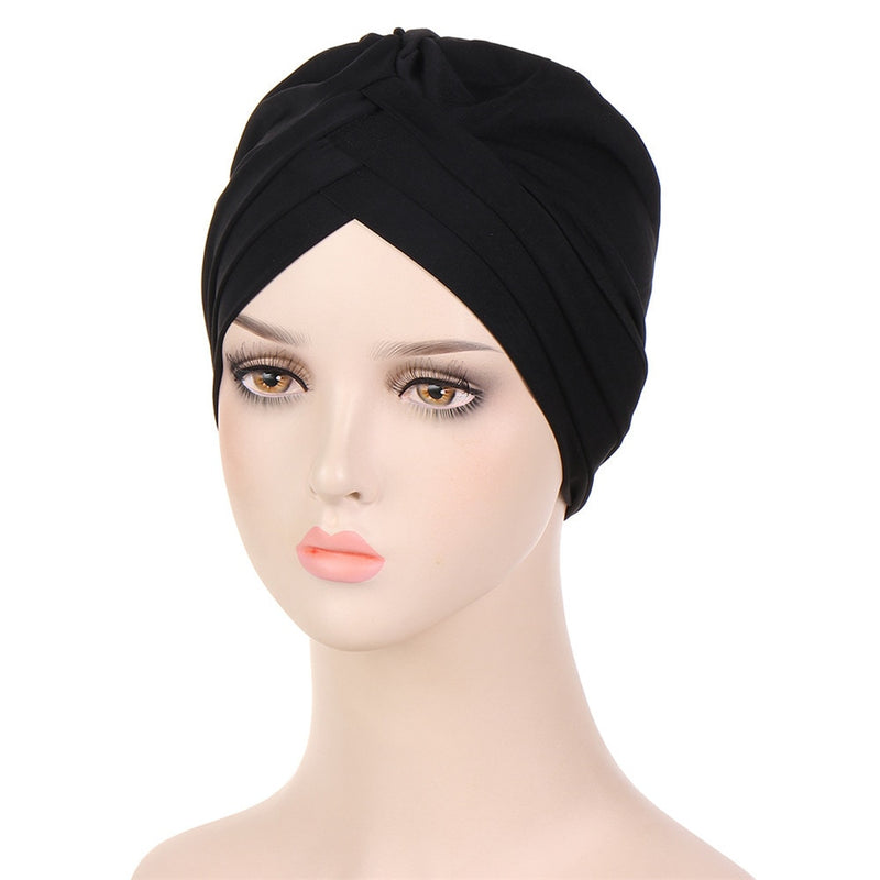 India Muslim Women Hijab Hat Cancer Chemo Cap Braid Beads Turban Headscarf Islamic Head Wrap Lady Beanie Bonnet Hair Loss Cover